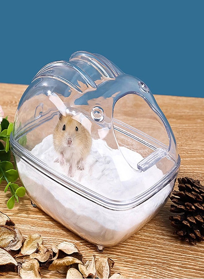 GKYZBB Hamster Sand Bath Container Large Hamster Toilet with Scoop Set,Small Animal Bath House,Suitable for Chinchilla Syrian Hamster Gerbil - Image 5